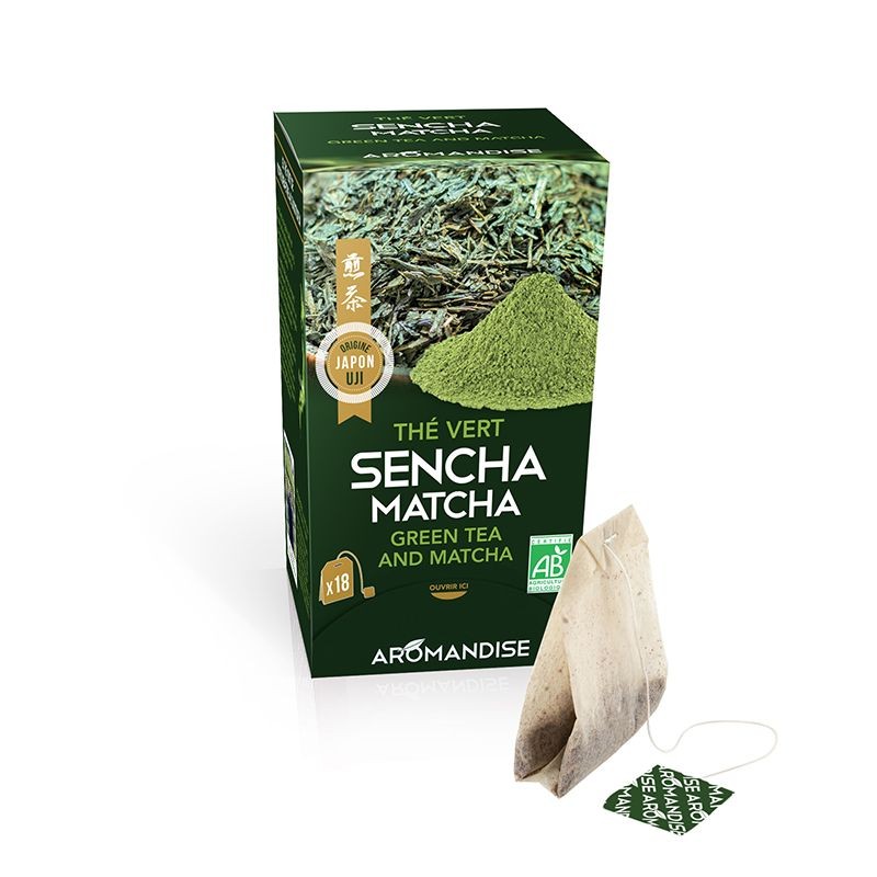 Aromandise Sencha et matcha de uji infusettes bio 18x2g - 8402